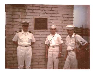 Unidentified officer with Rich Draves & David Clark